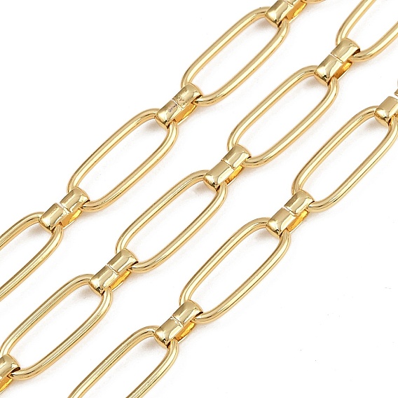 Латунные овальные звенья цепи, с катушкой, несварные, без свинца и без кадмия, долговечный, без свинца, без никеля и без кадмия