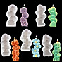 Heart/Flower/Clover Shape DIY Candle Silicone Molds, for Scented Candle Making