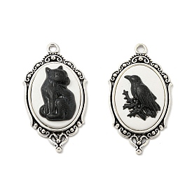 Gothic Style Alloy with Resin Pendants