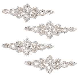 Нашивки со стразами из цветочного стекла, утюг / пришить аппликации, аксессуары для костюма, для одежды, сумка брюки, обуви