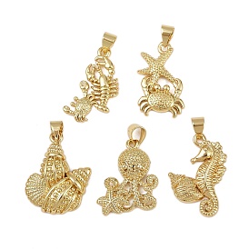 Латунные подвески, долговечный, без кадмия и без свинца, стойки покрытие, реальный 18 k позолоченный