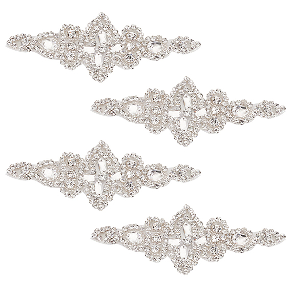 Нашивки со стразами из цветочного стекла, утюг / пришить аппликации, аксессуары для костюма, для одежды, сумка брюки, обуви