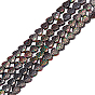 2 Strands Electroplate Non-magnetic Synthetic Hematite Beads Strands, Beads Strands, Heart with Spot