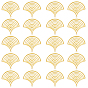 20Pcs Brass Pendants, DIY Accessories, for Bracelets, Earrings, Necklaces, Hollow, Fan