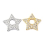 Латунные микро проложить кубического циркония подвески, долговечный, без свинца и без кадмия, звезда