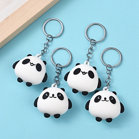 PVC Keychain, Cartoon Cute Panda