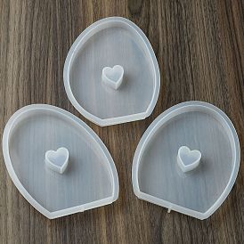 Силиконовые формы для пасхального яйца с подсвечником в форме сердца, для изготовления ароматических свечей