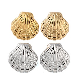 304 Stainless Steel Earrings, Shell Shape