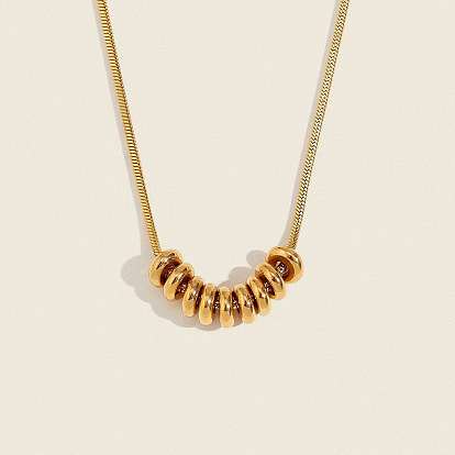 Минималистичные 304 подвески из бусин из нержавеющей стали для женщин