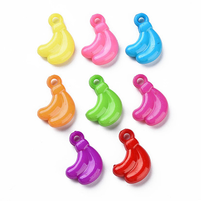 Opaque Acrylic Pendants, Banana