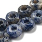 Natural Blue Spot Jasper Beads Strands, Rondelle