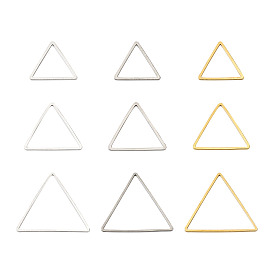 Латунные соединительные колечки, покрытием, треугольные