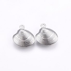 304 Stainless Steel Charms, Shell