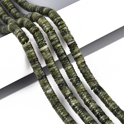 Натуральные китайские бусины из южного нефрита, диск, Heishi бусы