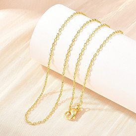 1.5мм латунные кабельные цепочки ожерелья, долговечный, стойки покрытие, без свинца и без кадмия