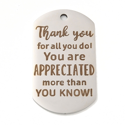 201 подвески из нержавеющей стали, подвески для сообщений, овал со словом спасибо за все, что вы делаете, прелести