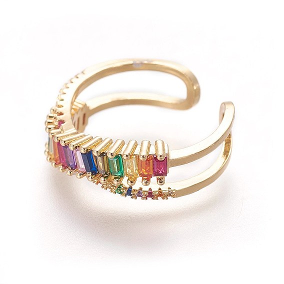 Кубического циркония кольца манжеты, открытые кольца, крест крест кольца, двойного кольца, х кольцо, с латунной фурнитурой 