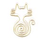 Cat Shape Iron Paperclips, Cute Paper Clips, Funny Bookmark Marking Clips