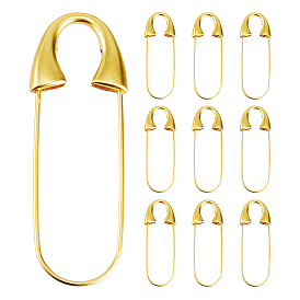 10Pcs Brass Safety Pins