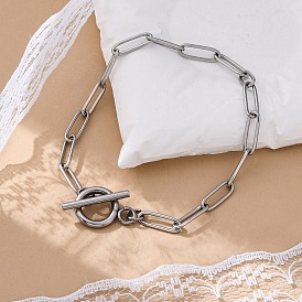 304 браслеты из нержавеющей стали, с Переключить застежками