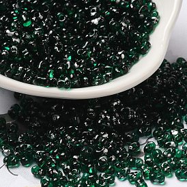 Spray Painted Glass Seed Beads, Peanut