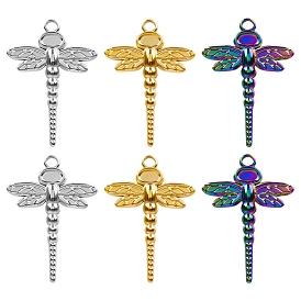 304 Stainless Steel Pendants, Dragonfly Charm