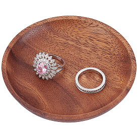 Wooden Display Trays for Rings, Necklaces, Earrings, Round