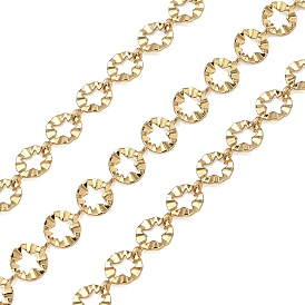 304 плоская круглая форма из нержавеющей стали, со звездообразными цепями, ионное покрытие (ip), несварные, с катушкой