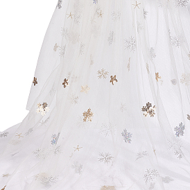 Organza Fabrics, DIY Dress Accessories, Snowflake Pattern