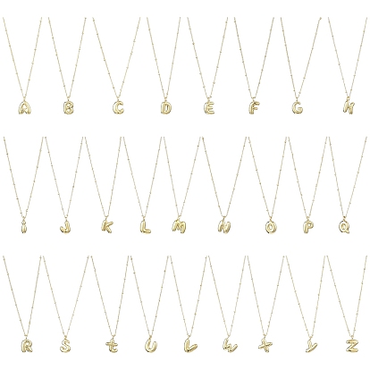 1латунные подвески с буквами в виде букв, ожерелье из воздушных шаров и букв, реальный 18 k позолоченный