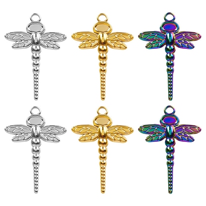 304 Stainless Steel Pendants, Dragonfly Charm