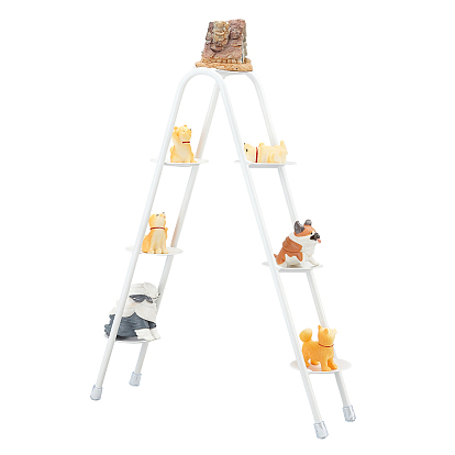 Железные стенды для демонстрации фигурок, круглый органайзер-держатель для минифигурок, кукол, фигурок, игрушек, предметов коллекционирования, белые, модель колеса обозрения/лестницы