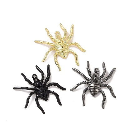 Rack Plating Alloy Halloween Style Pandants, Spider