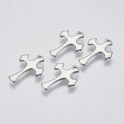 201 миниатюрные подвески-крестики из нержавеющей стали