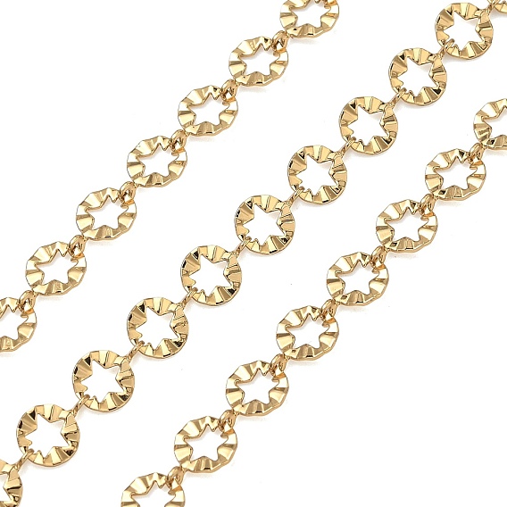 304 плоская круглая форма из нержавеющей стали, со звездообразными цепями, ионное покрытие (ip), несварные, с катушкой