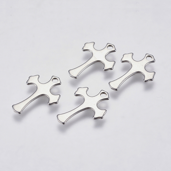 201 миниатюрные подвески-крестики из нержавеющей стали