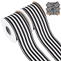 Polyester Ribbon, Stripe Pattern, for Gift Packaging