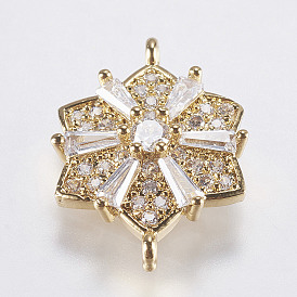 Латунные микро проложить кубических ссылки циркония, без свинца и без кадмия, цветок