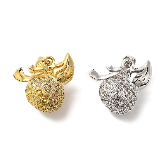 Латунные микро проложить кубического циркония подвески, долговечный, без кадмия и без свинца