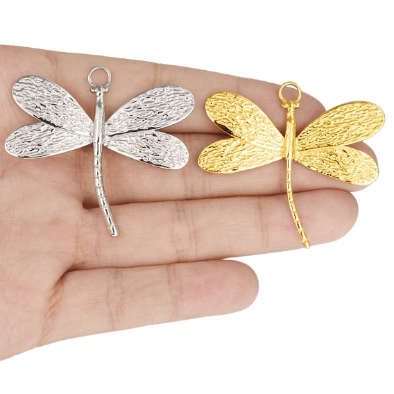 304 подвески-насекомые из нержавеющей стали, очарование стрекозы