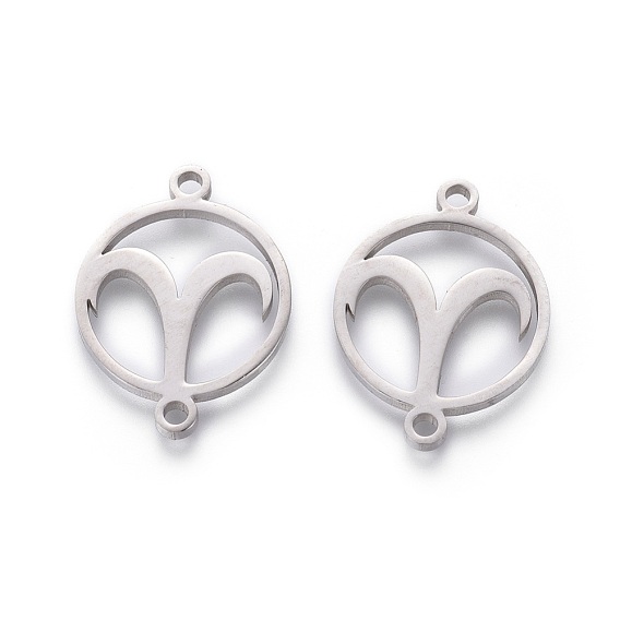 201 Edelstahl Links, manuelles Polieren, Ring mit Cavel