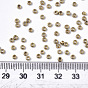 Electroplate Glass Seed Beads, Fit for Machine Eembroidery, Metallic Colours, Round
