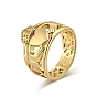 Titanium Steel Hollow Finger Rings for Men Women, Heart Crown Claddagh Ring