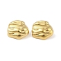 Ion Plating(IP) 304 Stainless Steel Stud Earrings for Women, Irregular