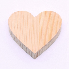 Chasis de madera de pino, para exhibición de modelo de juguete, corazón