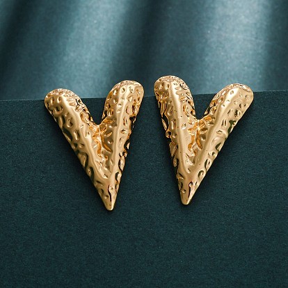 304 серьги-гвоздики из нержавеющей стали для женщин, ионное покрытие (ip), сердце