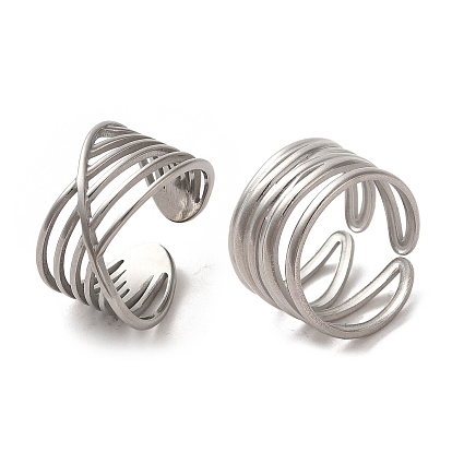 304 Stainless Steel Open Cuff Ring