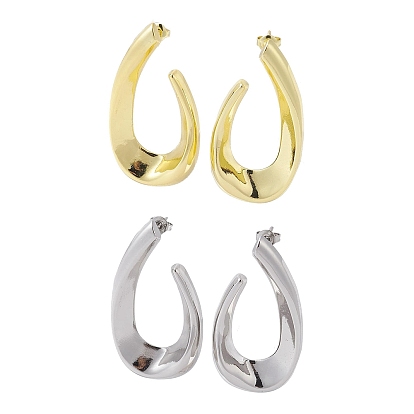 Латунь серьги, слеза