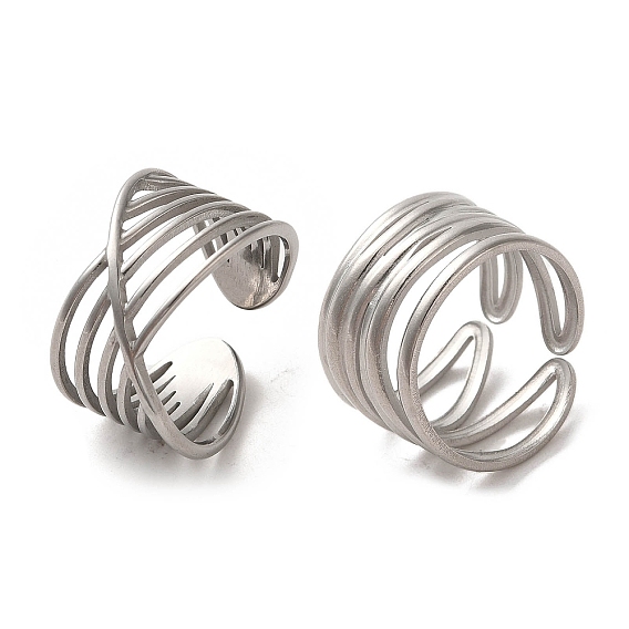 304 Stainless Steel Open Cuff Ring