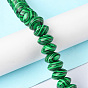 Synthetic Malachite Beads Strands, Saucer Beads, Rondelle